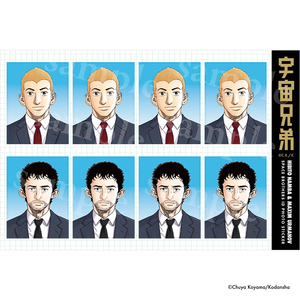 証明写真風ステッカー(南波日々人&マクシム・ウルマノフ)